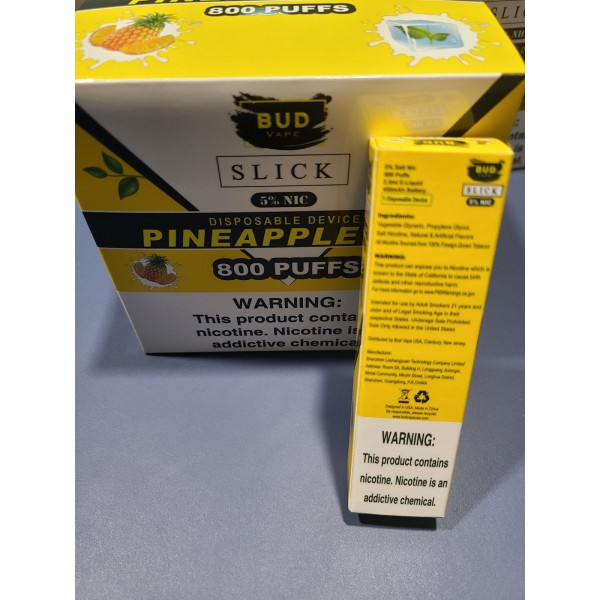 Bud Vape Slick - 800 puffs - Pineapple Ice