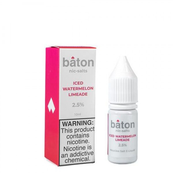 Baton Iced Watermelon Limeade 10ml Nic Salt Vape Juice