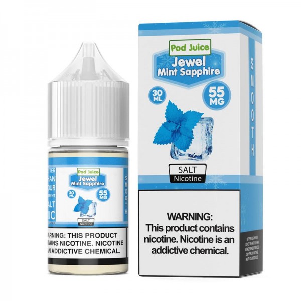 Pod Juice Jewel Mint Sapphire 30ml Nic Salt Vape Juice